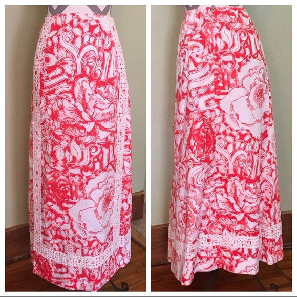 Lilly Pulitzer Dresses & Skirts - Vintage AUTHENTIC Lilly Pulitzer maxi skirt large